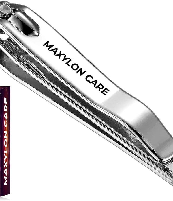 Maxylon Care Stainless Steel Nail Clippers, Heavy Duty for Thick Nails