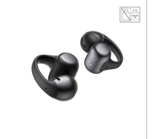 SHOKZ OpenDots ONE Wireless Bluetooth Open-Ear Earbuds Black Charging Case