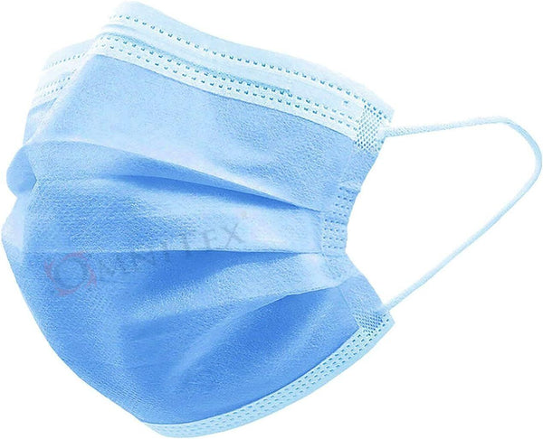 Omnitex Type IIR Blue Surgical Masks - 3-Ply Protection