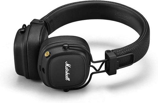 Marshall Major IV Wireless Bluetooth Headphones - Black | Foldable | On-Ear