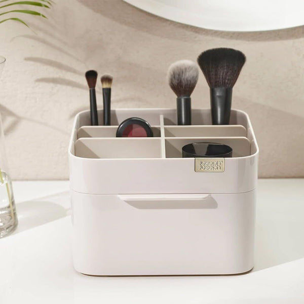 Joseph Joseph VIVA Light Grey Cosmetic Organizer with Drawer Shell 75004