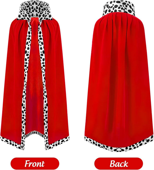 Adult King Cape Cosplay Cloak Party Costumes Medieval Prince Robe 130cms