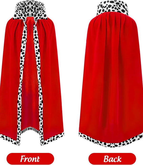 Adult King Cape Cosplay Cloak Party Costumes Medieval Prince Robe 130cms