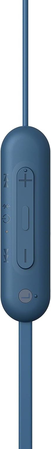 Sony Wi-C100 Bluetooth Wireless In-Ear Headphones With Mic/Remote, Blue,.