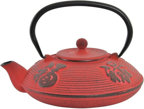 DKD Home Decor Kettle Set Red Black 800ml