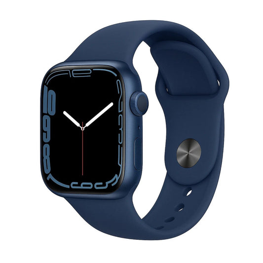Apple Watch Series 7 (GPS, 41mm) Blue Aluminium Case + Blue Strap