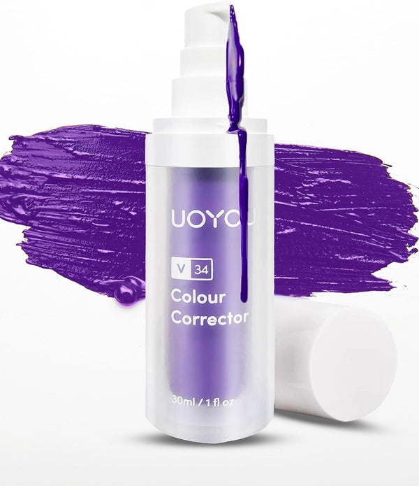 V34 Purple Teeth Whitening Toothpaste for Yellow Stains, Colour Correcting