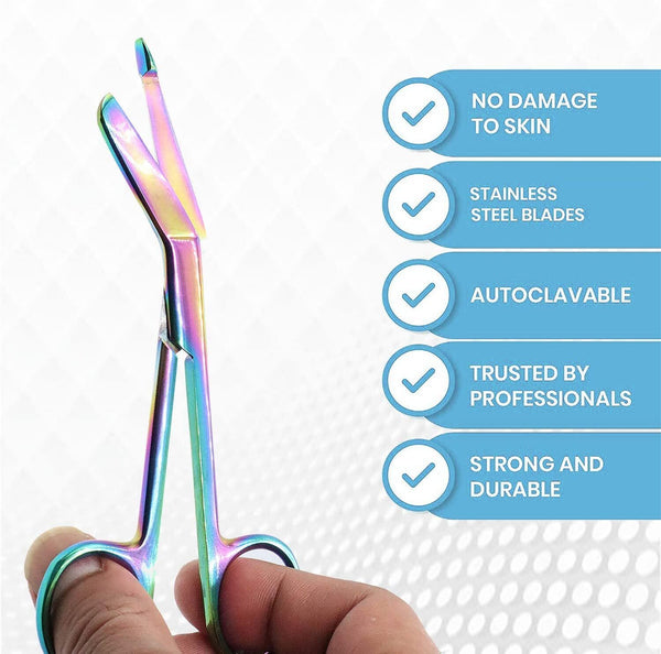 Nursing Bandage Scissors5.5" Rainbow Veterinary Nurse Stainless Steel First Aid 