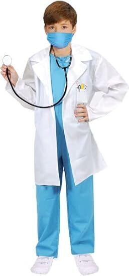 Forever Young Doctor Surgeon Kids Fancy Dress Costume 5-6 Years