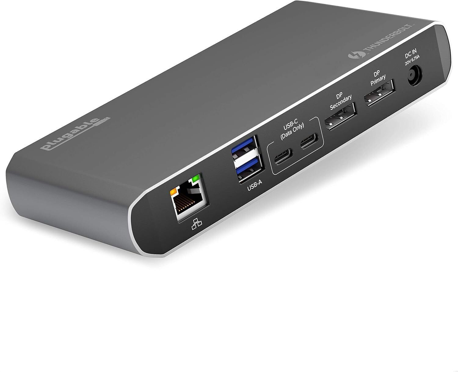 Plugable Thunderbolt 3 USB-C Docking Station Dual Display 60W Charging