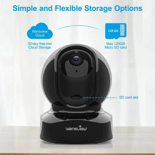 wansview WiFi IP Baby Camera, 2K Wireless Home Security Camera