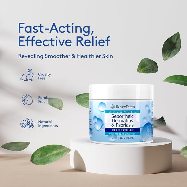Seborrheic Dermatitis Cream for Psoriasis, Dry Scalp, Dandruff Relief