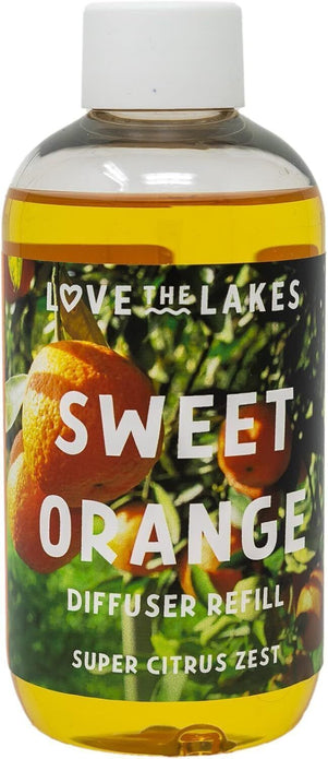 Love the Lakes Sweet Orange Fragrance Oil Reed Diffuser Refill - 200ml