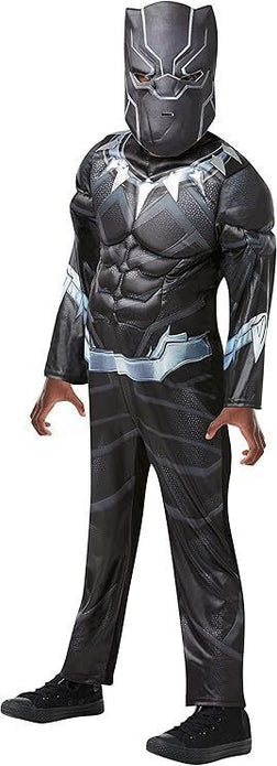 Deluxe Black Panther Boys Costume Large 7-8 Years