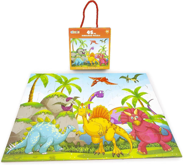 Abeec Dinosaur Puzzle 45pc - Kids Jigsaw Age 3+ Fun Party Bag Filler