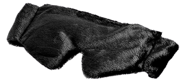 Huggaroo Gem | Super Plush Heated Eye and Sleep Mask with Gel Ice Pack - Black