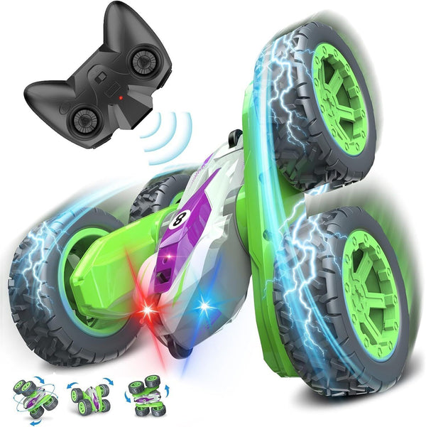 Remote Control Cars with LED Lights, 4WD Monster Trucks 3-12
