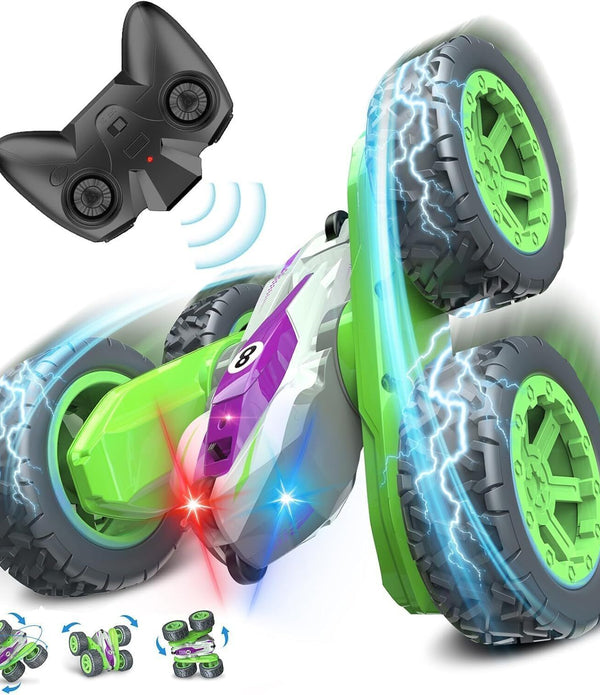 Remote Control Cars with LED Lights, 4WD Monster Trucks 3-12
