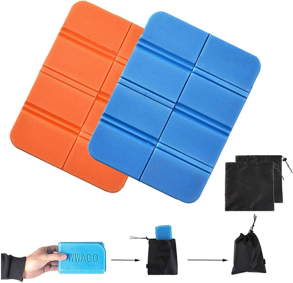 2PCS Folding Foam Sit Mat, XPE Portable Waterproof Seat Pads for Camping