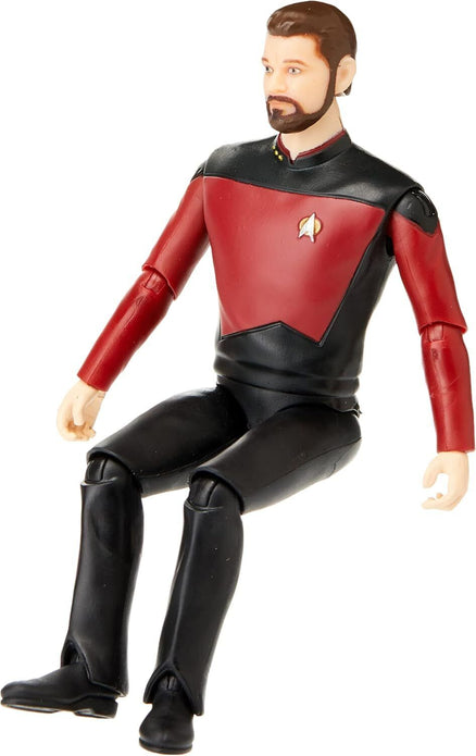 Star Tre k Universe Action Figure | 5 Inch Commander William Riker Collectible.