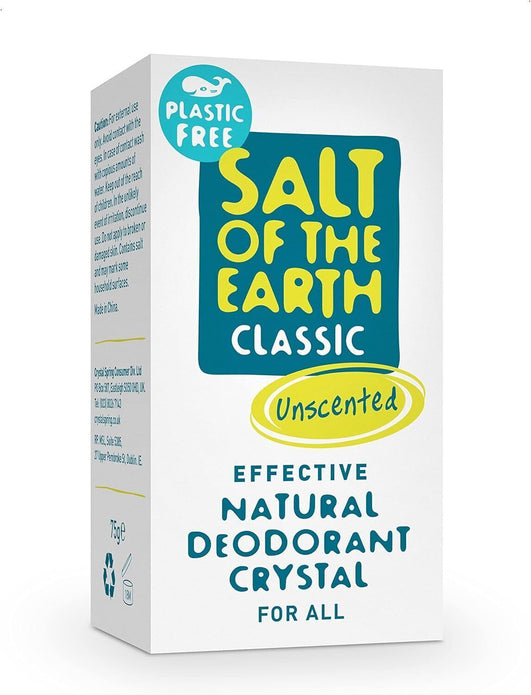 2 PACK Salt Of the Earth Plastic Free Deodorant Crystal 75g x2