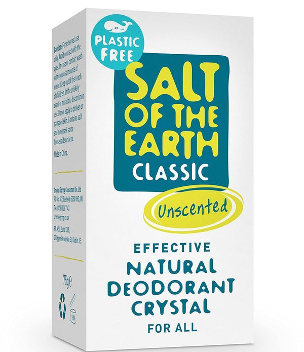 2 PACK Salt Of the Earth Plastic Free Deodorant Crystal 75g x2