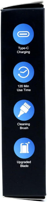CIRYCASE Rechargeable Ear & Nose Hair Trimmer - Waterproof, Dual Blades