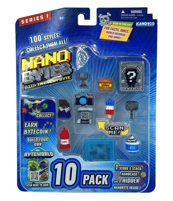 Nanobytes Series 1 Highly Collectable Accessories Pack - 10 Pack - New