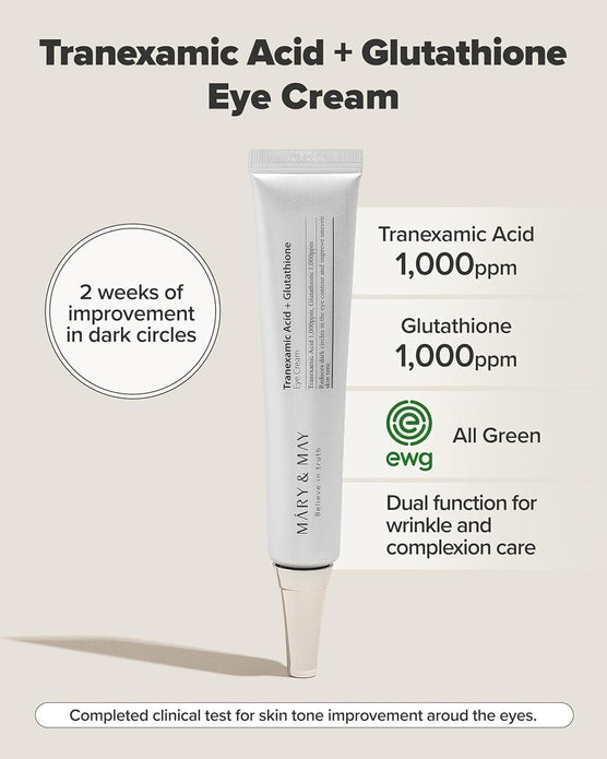 [Mary&May] Tranexamic Acid + Glutathione Eye Cream 30g