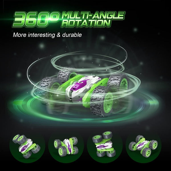 Remote Control Cars with LED Lights, 4WD Monster Trucks 3-12