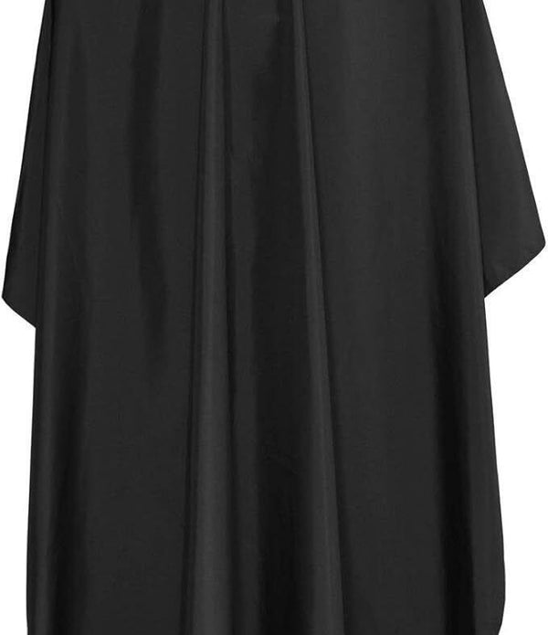 TONGTLETECH Hairdressing Gown  Black Waterproof Salon Cape for Unisex Styling