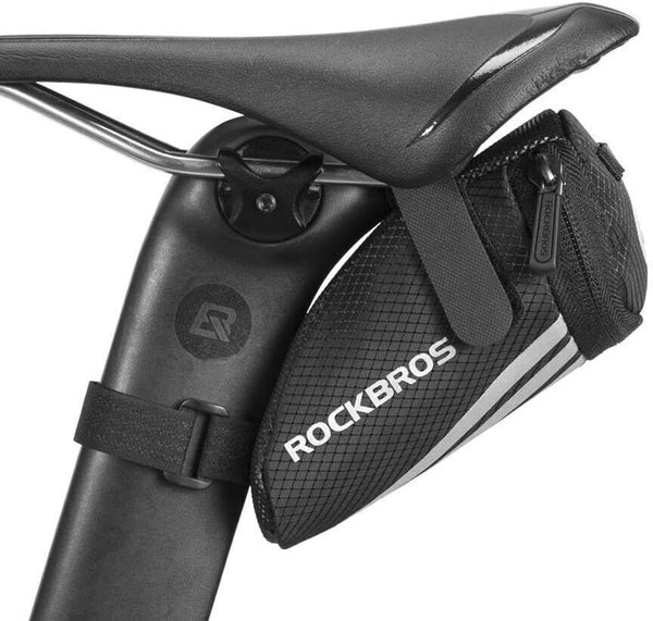 ROCKBROS Bike Saddle Bag  Under Seat Pouch Mini Saddle  Black