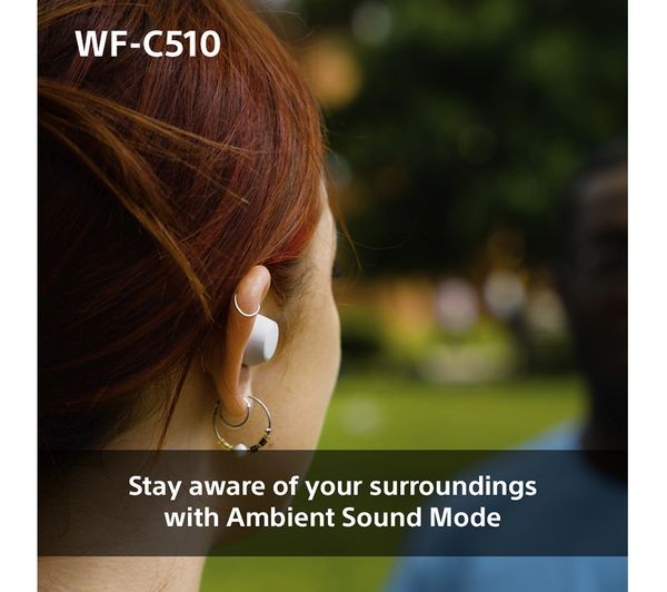 Sony WF-C510 Wireless Bluetooth Earbuds - White