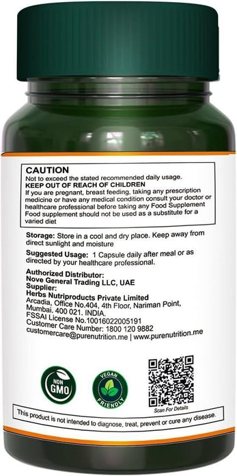Pure Nutrition Neem Capsules 700mg - 60 Days Supply Non-GMO Herbal Formula