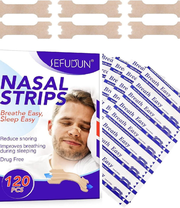 120 Pcs Nasal Strips, Extra Strength for Breathing & Snoring Relief