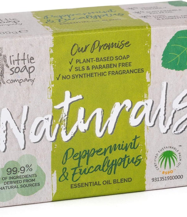 3 PACK Little Soap Naturals Peppermint Eucalyptus Bar Soap