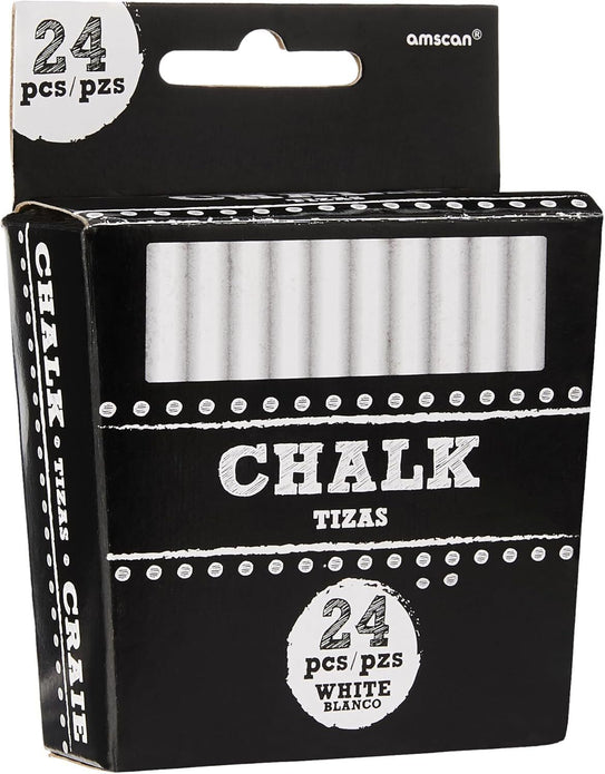 Premium White Chalk Magic 3"Pack of 24Vibran Long-Lasting Perfect for Any Event