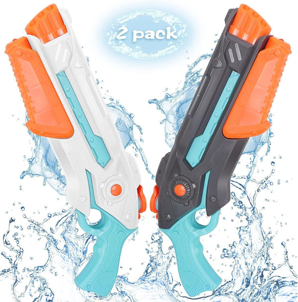 2-Pack Water Guns for Kids & Adults Pool Garden Summer Toy