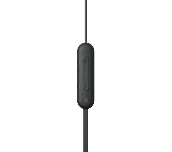 Sony Wi-C100 Wireless In-Ear Headphones Water Resistant -Built-In Mic Black,