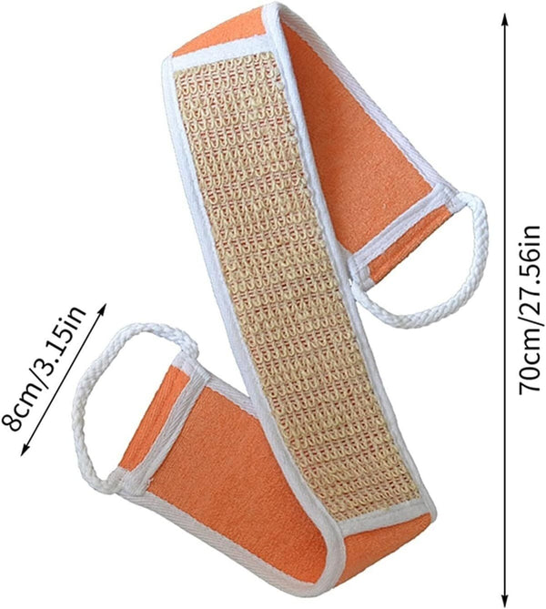 Natural Loofah Back Scrubber - Exfoliating Bath Sponge for Body Cleaning