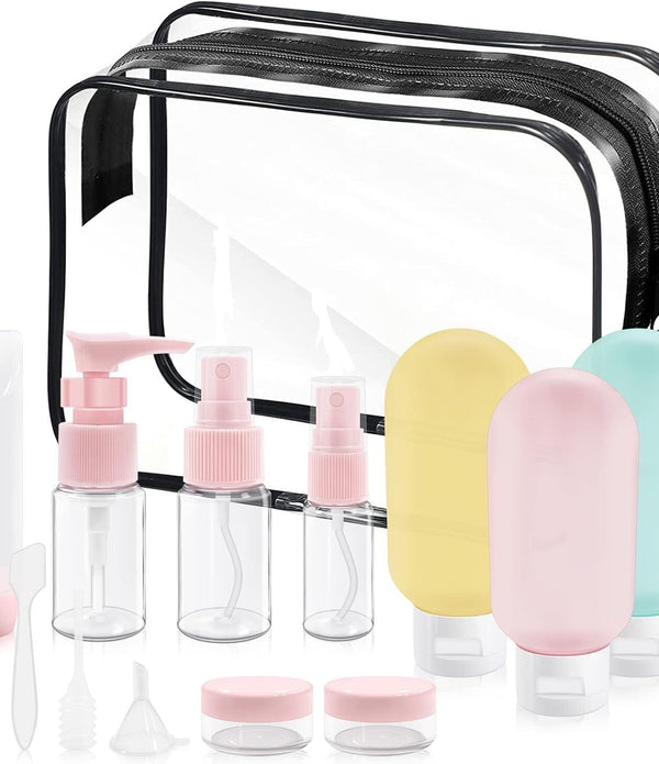 14 PCS Travel Bottles Leak Proof Set for Toiletries BPA-Free Travel Containers