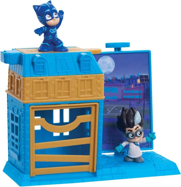 PJ Masks Night Time Micros Playset - Catboy & Romeo Action Figures