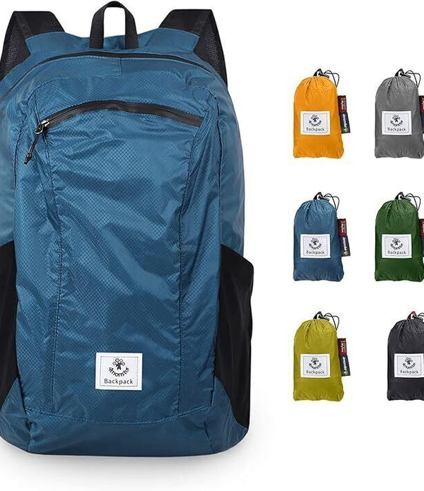 4Monster Lightweight Daypack, Small Foldable Hiking Rucksack, Water-Resistant