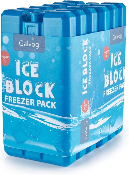 6 x Freezer Blocks For Cool Cooler Bag Ice Packs For Lunch Box Picnic Reusable