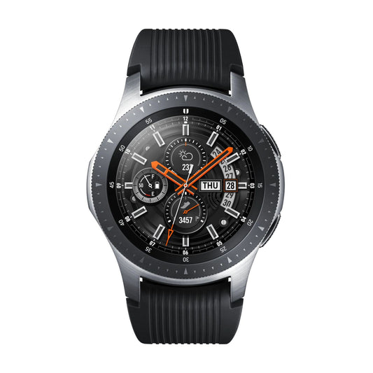 Samsung Galaxy Watch (Bluetooth, 46mm) Silver Stainless Steel Case + Black Strap
