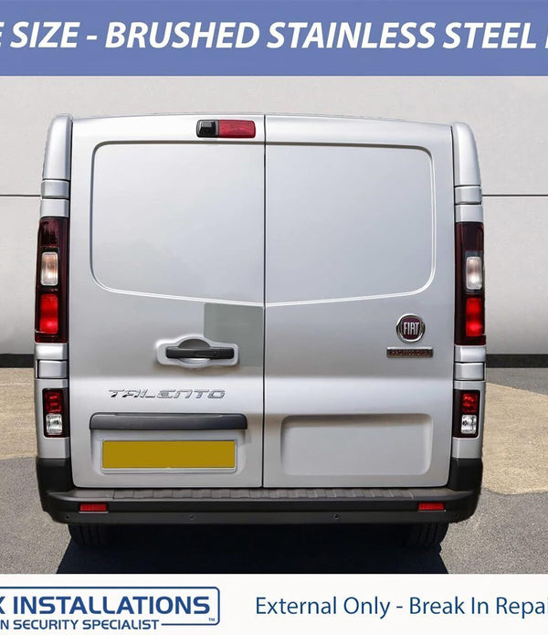 Sussex Installations Stainless Rear Shield for Vivaro/Trafic - Barn Door