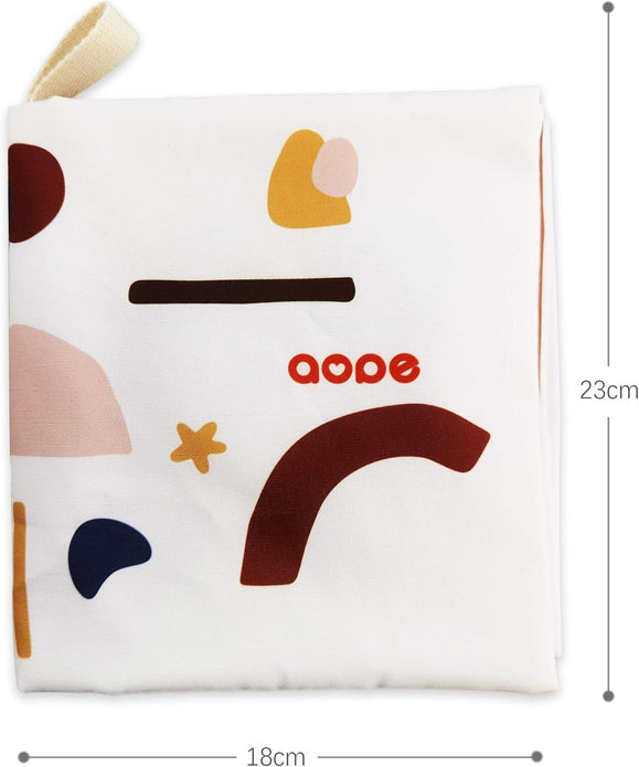 Soft Cloth Activity Books for Babies 1-3 Years, Toddlers Crinkly Fabric Teething