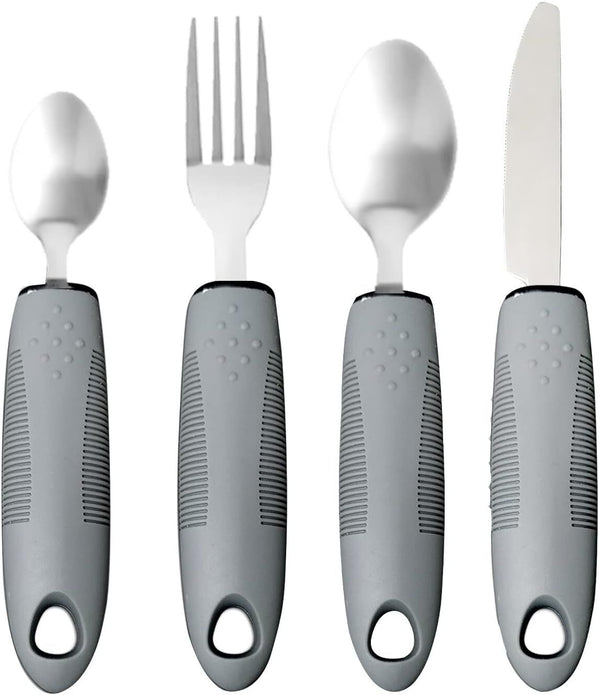 Easy Grip Cutlery Set Eating Aid Comfort Elderly Disabled Utensil Fork Spoon UK