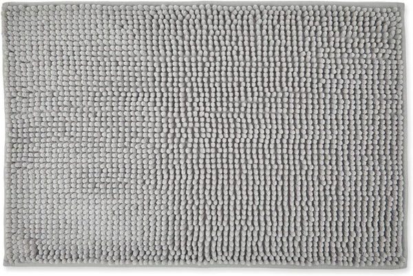 Noodle Silver Soft Touch Non-Slip Bath Mat 40x60cm – Grey