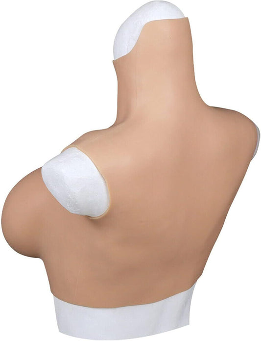 AJIU Realistic Silicone Breast Forms Fake Boobs Breast Plates Colour 2 - G Cup